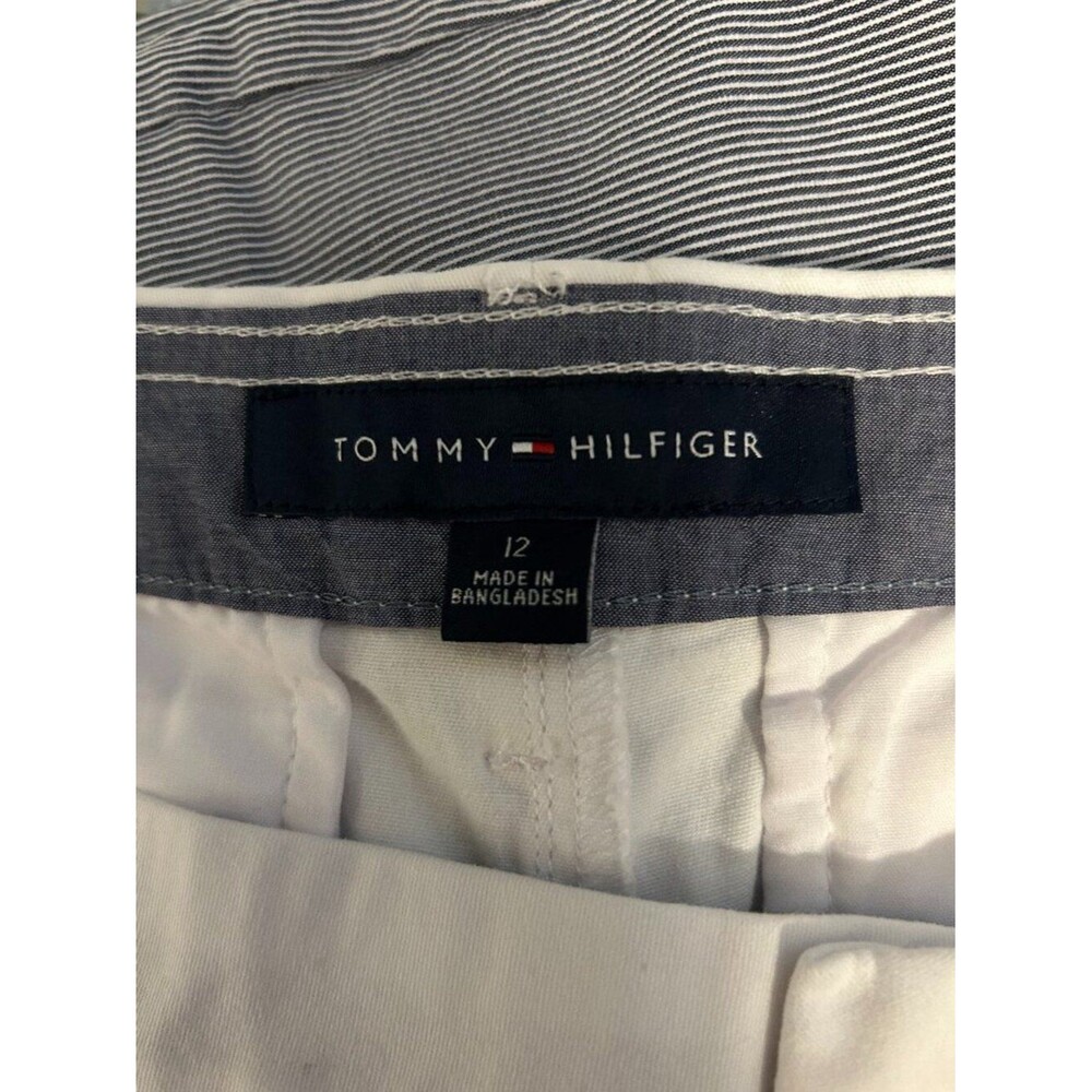 Women's, Tommy Hilfiger, White, Mid-Rise, White, Shorts, Size 12 - Picture 5 of 6
